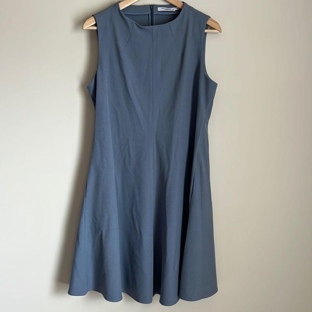 MM Lafleur Boucle Grey Lydia Sleeveless Knee Length Dress Size 10